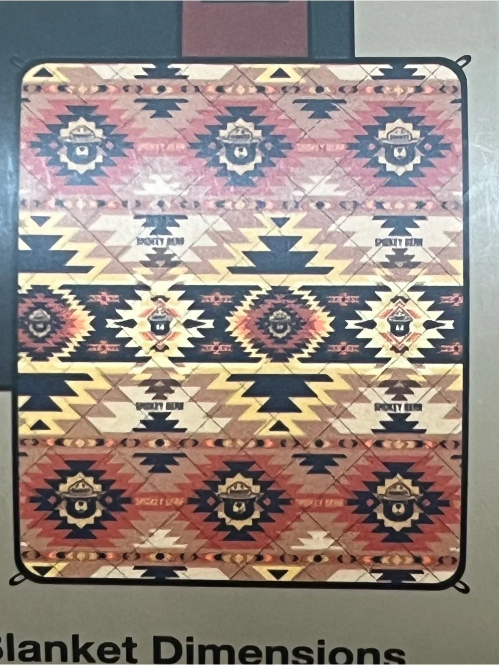 Smokey Bear Packable Picnic Blanket 70
